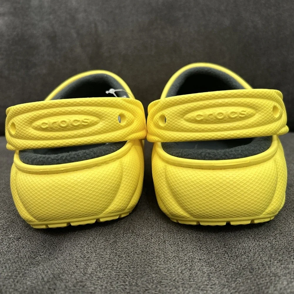 Crocs Classic Lined Overpuff Clog Men 11 Cyber Yellow Slip On Comfort 210059-77J